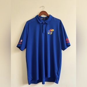 Kansas Jayhawks Men's Adidas golf polo